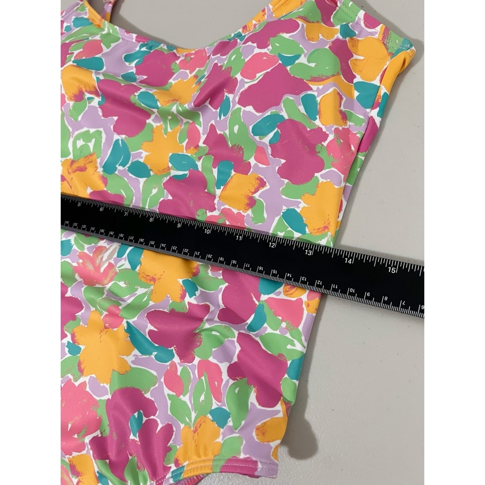 Cotton On Floral Print Cheeky One-Piece Swimsuit Size Medium - Picture 10 of 10